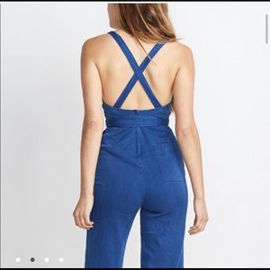 Marine Layer denim jumpsuit